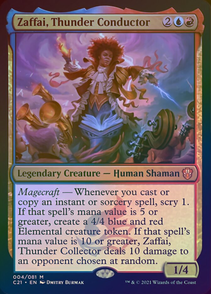 Zaffai, Thunder Conductor (Display Commander) [Commander 2021] 
