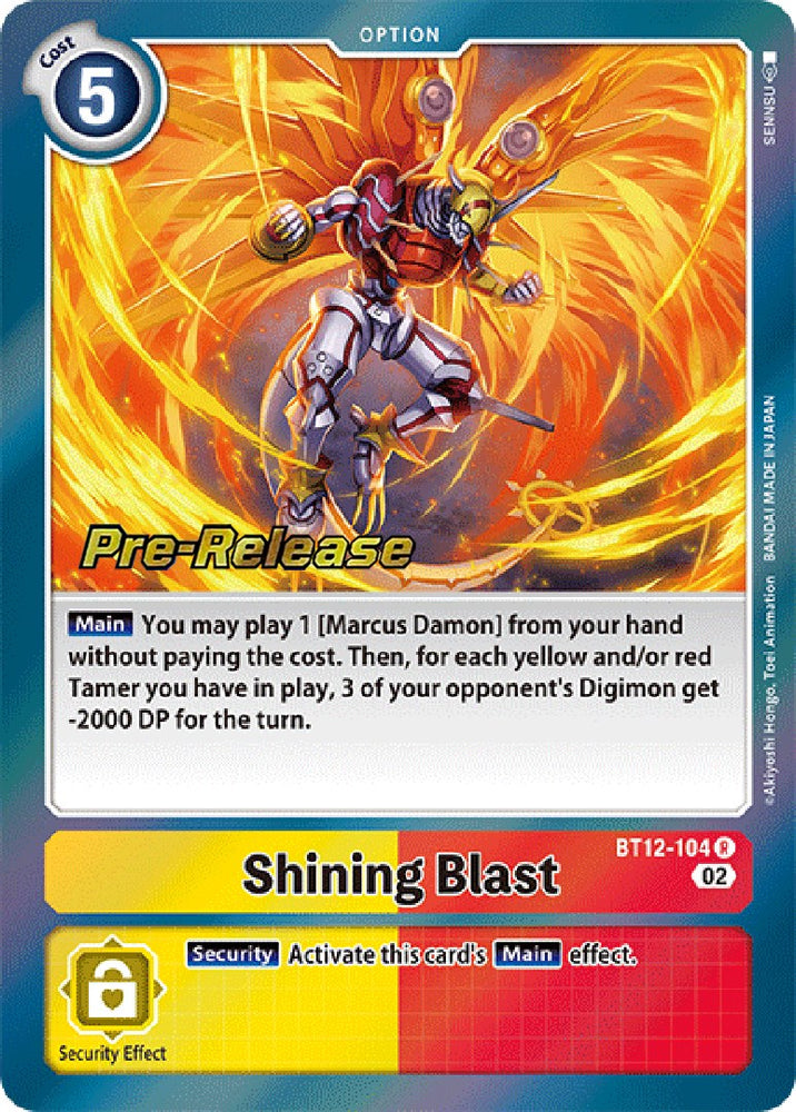 Shining Blast [BT12-104] [Across Time Pre-Release Cards] 