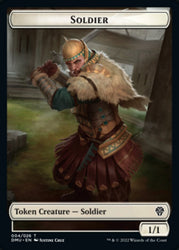 Soldier // Badger Double-Sided Token [Dominaria United Tokens] 