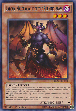 Calcab, Malebranche of the Burning Abyss [NECH-EN084] Rare 