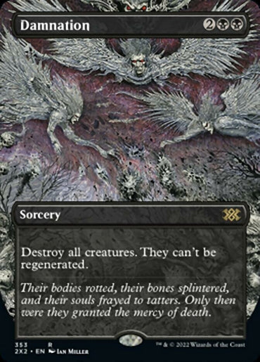 Damnation (Borderless Alternate Art) [Double Masters 2022] 