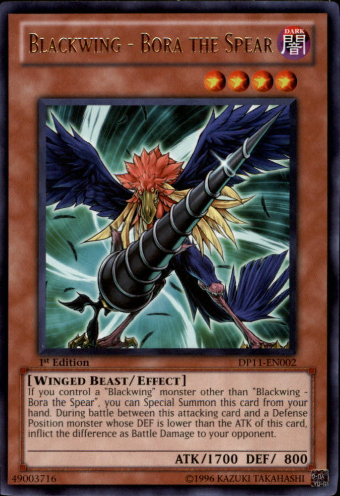 Blackwing - Bora the Spear [DP11-EN002] Rare 