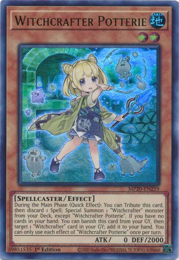 Witchcrafter Potterie [MP20-EN219] Ultra Rare 