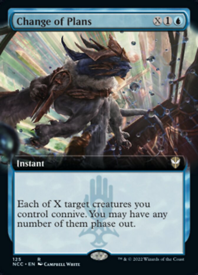 Change of Plans (Extended Art) [Streets of New Capenna Commander] 