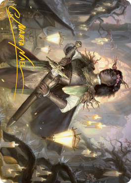 Sungold Sentinel Art Card (Gold-Stamped Signature) [Innistrad: Midnight Hunt Art Series] 