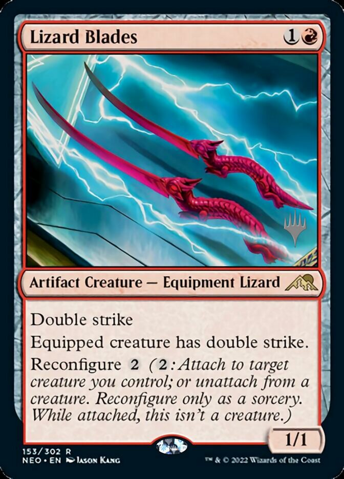 Lizard Blades (Promo Pack) [Kamigawa: Neon Dynasty Promos] 