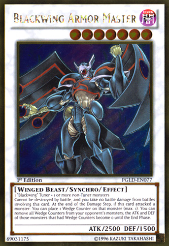 Blackwing Armor Master [PGLD-EN077] Gold Rare 