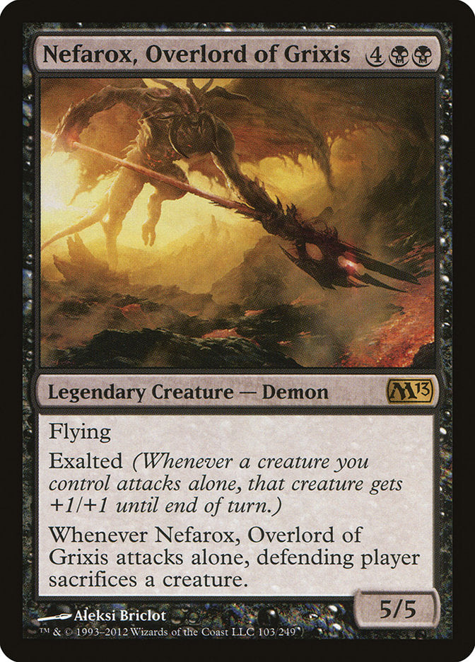 Nefarox, Overlord of Grixis [Magic 2013] 