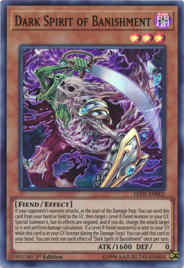 Dark Spirit of Banishment [LED5-EN002] Super Rare 
