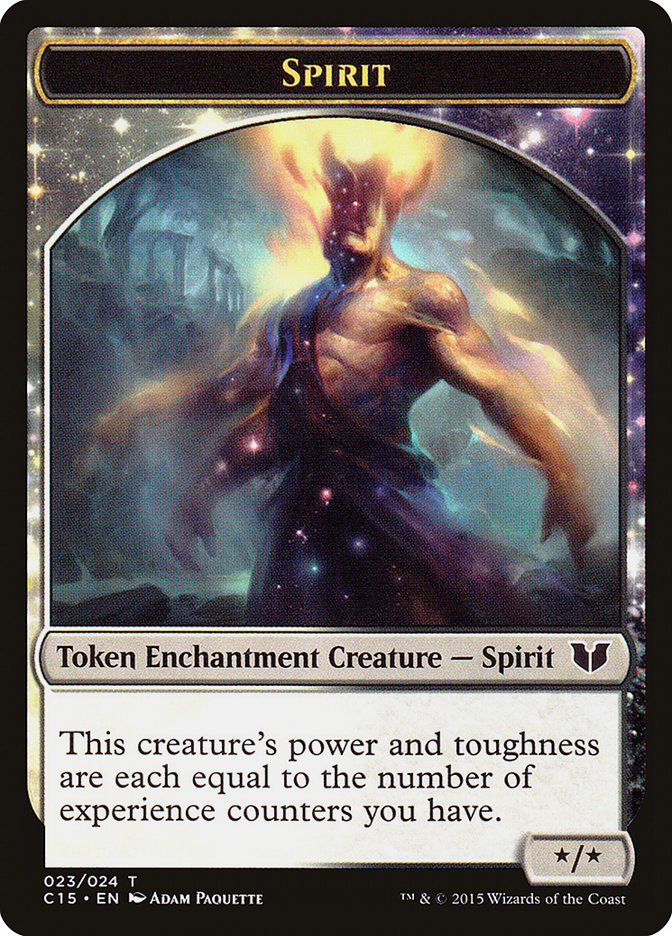 Spirit (023) // Cat Double-Sided Token [Commander 2015 Tokens] 