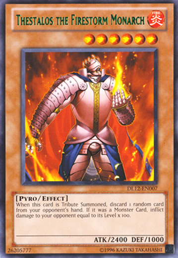 Thestalos the Firestorm Monarch (Green) [DL12-EN007] Rare 