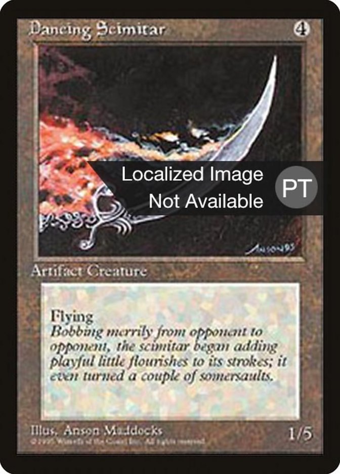 Dancing Scimitar [Fourth Edition (Foreign Black Border)] 