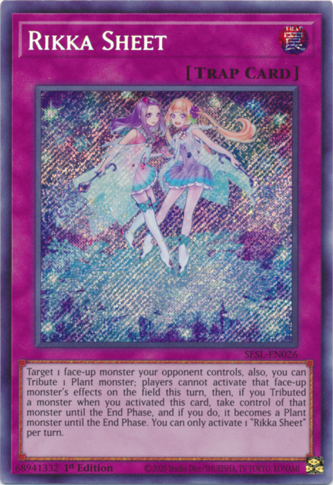 Rikka Sheet [SESL-EN026] Secret Rare 