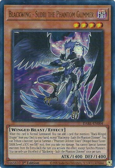 Blackwing - Sudri the Phantom Glimmer [DABL-EN004] Ultra Rare 