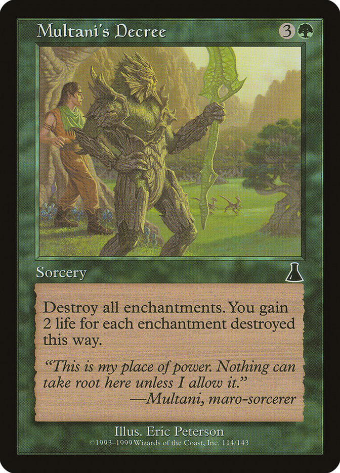 Multani's Decree [Urza's Destiny] 