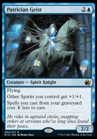 Patrician Geist (Promo Pack) [Innistrad: Midnight Hunt Promos] 