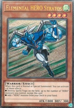 Elemental HERO Stratos [OP09-EN001] Ultimate Rare 