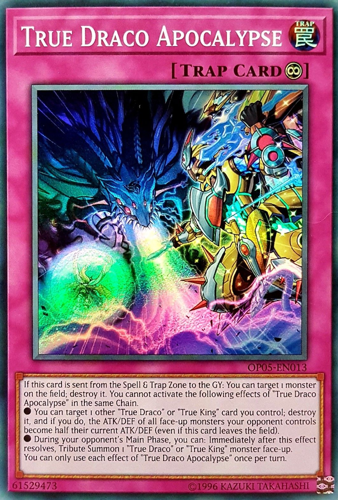 True Draco Apocalypse [OP05-EN013] Super Rare 