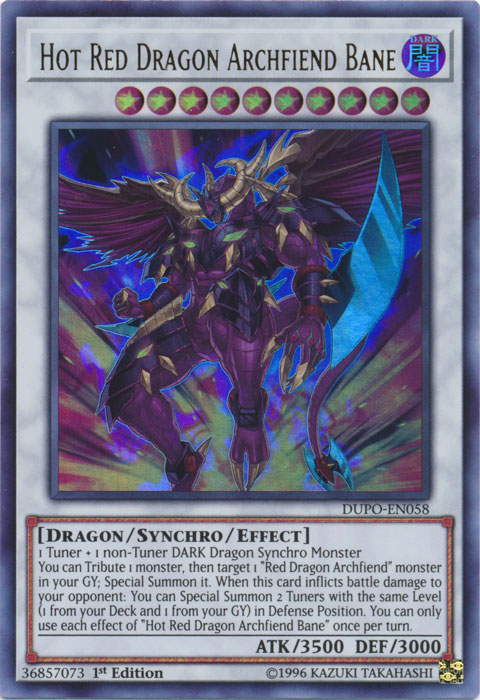 Hot Red Dragon Archfiend Bane [DUPO-EN058] Ultra Rare 