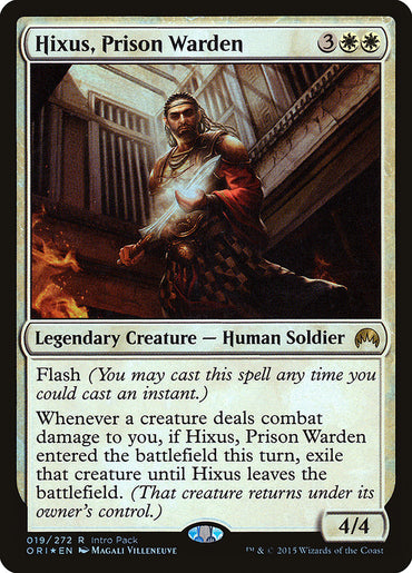 Hixus, Prison Warden (Intro Pack) [Magic Origins Promos] 