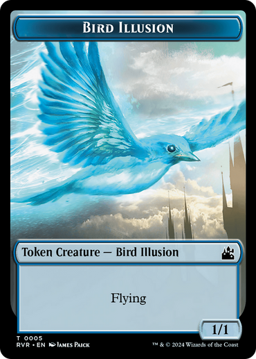 Bird Illusion Token [Ravnica Remastered Tokens] 