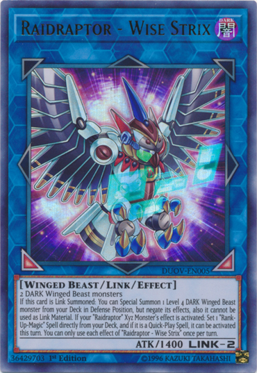 Raidraptor - Wise Strix [DUOV-EN005] Ultra Rare 