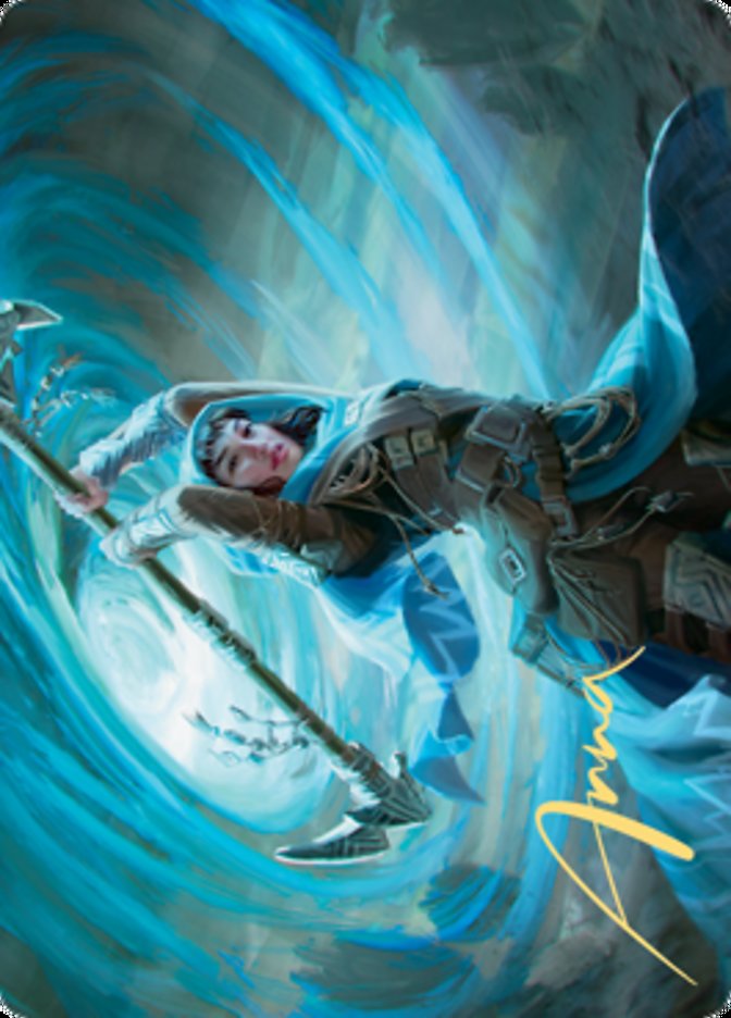 Sea Gate Stormcaller Art Card (Gold-Stamped Signature) [Zendikar Rising Art Series] 