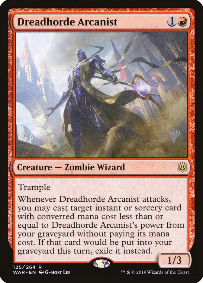 Dreadhorde Arcanist (Promo Pack) [War of the Spark Promos] 