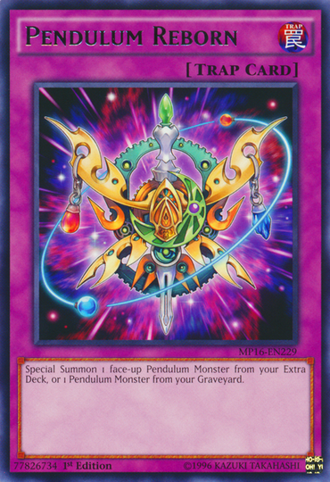 Pendulum Reborn [MP16-EN229] Rare 
