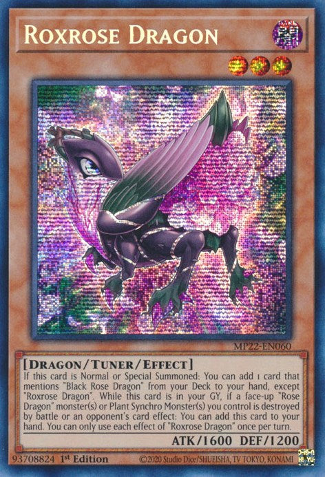 Roxrose Dragon [MP22-EN060] Prismatic Secret Rare 
