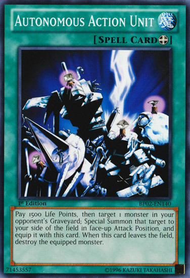 Autonomous Action Unit [BP02-EN140] Mosaic Rare 