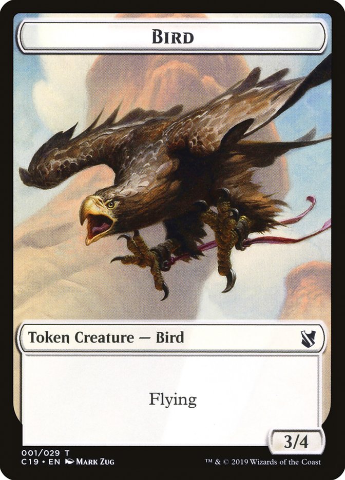 Bird Token (001/029) [Commander 2019 Tokens] 