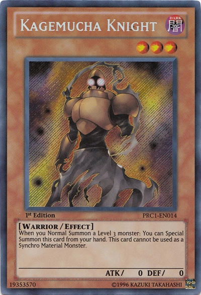 Kagemucha Knight [PRC1-EN014] Secret Rare 