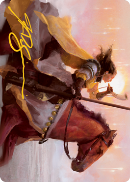 Sunrise Cavalier Art Card (Gold-Stamped Signature) [Innistrad: Midnight Hunt Art Series] 