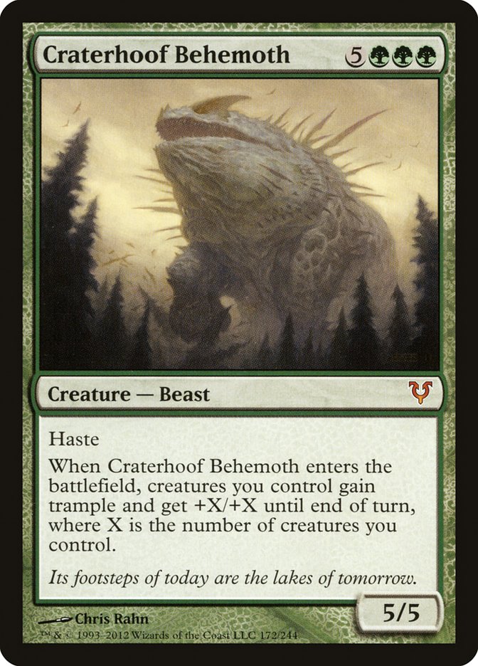 Craterhoof Behemoth [Avacyn Restored] 