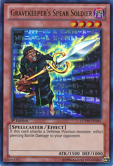 Gravekeeper's Spear Soldier [LCYW-EN185] Ultra Rare 