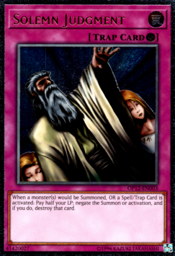 Solemn Judgment [OP12-EN003] Ultimate Rare 