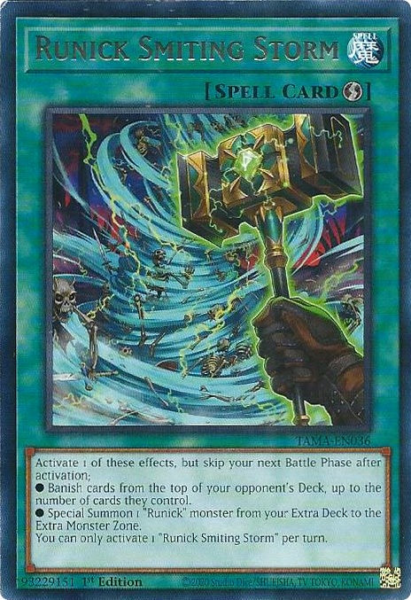 Runick Smiting Storm [TAMA-EN036] Rare 
