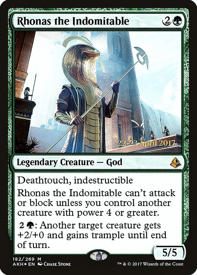 Rhonas the Indomitable [Amonkhet Prerelease Promos] 