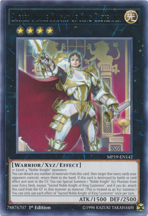 Sacred Noble Knight of King Custennin [MP19-EN142] Rare 