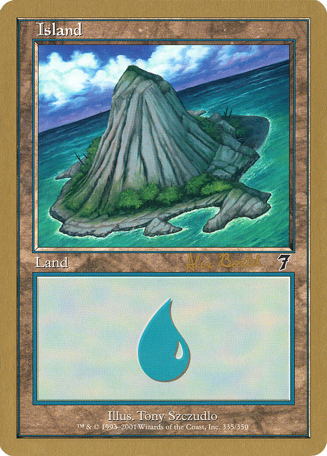 Island (ab335a) (Alex Borteh) [World Championship Decks 2001] 