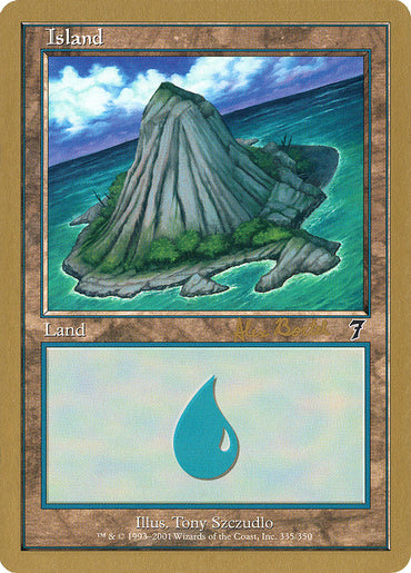 Island (ab335a) (Alex Borteh) [World Championship Decks 2001] 