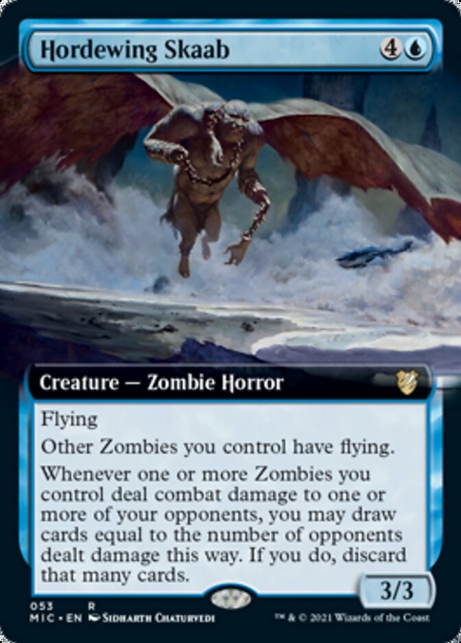 Hordewing Skaab (Extended Art) [Innistrad: Midnight Hunt Commander] 