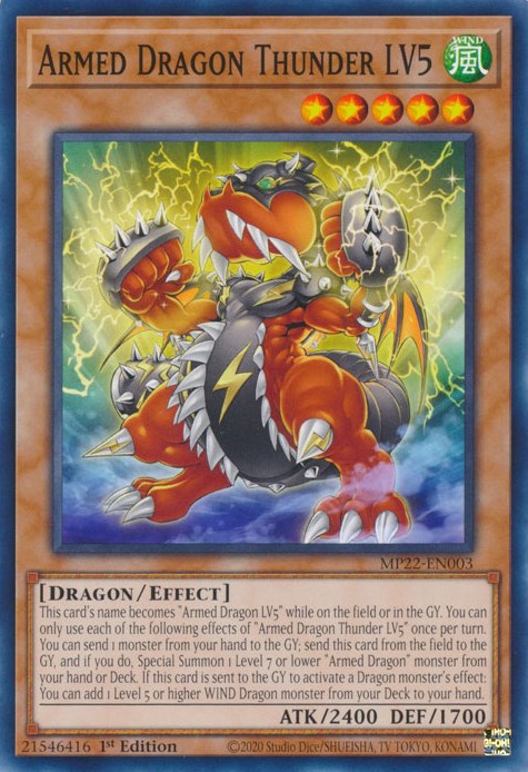 Armed Dragon Thunder LV5 [MP22-EN003] Common 