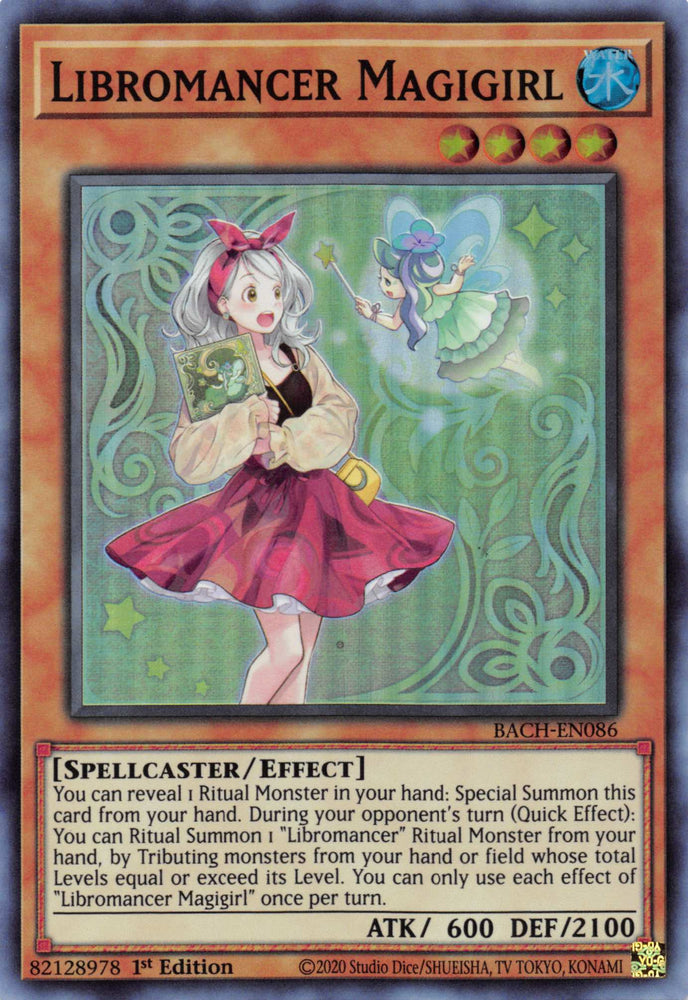 Libromancer Magigirl [BACH-EN086] Super Rare 