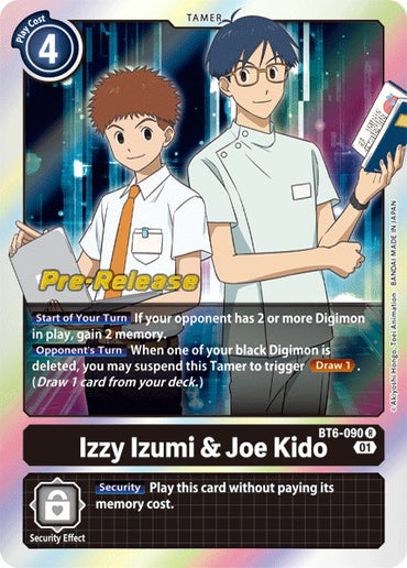 Izzy Izumi &amp; Joe Kido [BT6-090] [Double Diamond Pre-Release Cards] 