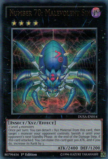 Number 70: Malevolent Sin [DUSA-EN014] Ultra Rare 