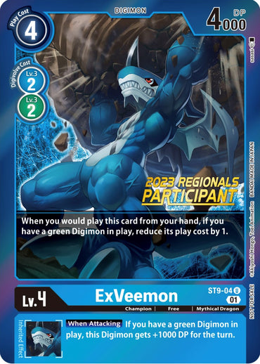 ExVeemon [ST9-04] (2023 Regionals Participant) [Starter Deck: Ultimate Ancient Dragon Promos] 
