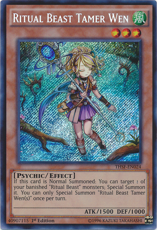 Ritual Beast Tamer Wen [THSF-EN024] Secret Rare 