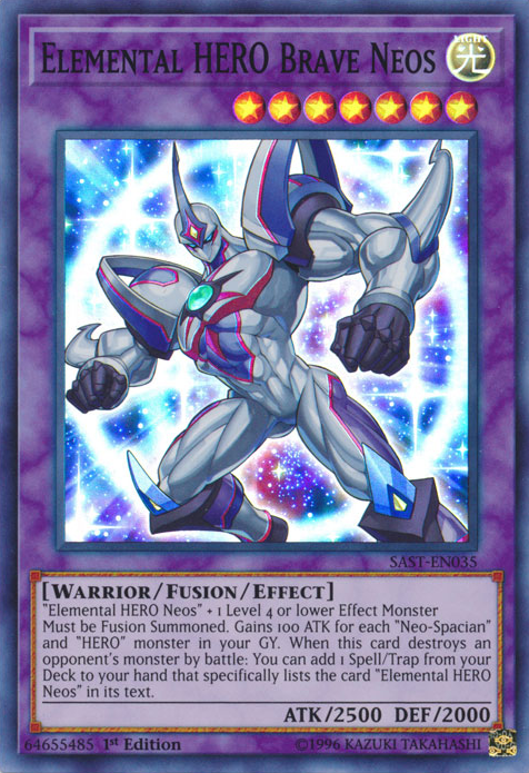 Elemental HERO Brave Neos [SAST-EN035] Super Rare 